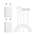 Produktbild WUXIAN USB Netzteil Netzstecker Adapter 5V / 1A für Smartphones, Tablets, eBook Reader mit 2x1Meter MFi Zertifiziert Phone Ladekabel Kabel kompatibel mit iPhone Serie