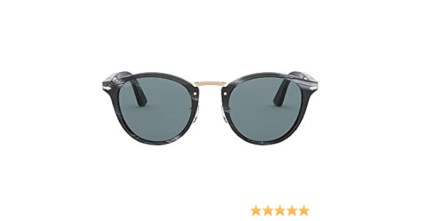 Persol Men's 0PO3108S Sunglasses, Black Horn/Blue, 49 : Amazon.co.uk:  Clothing