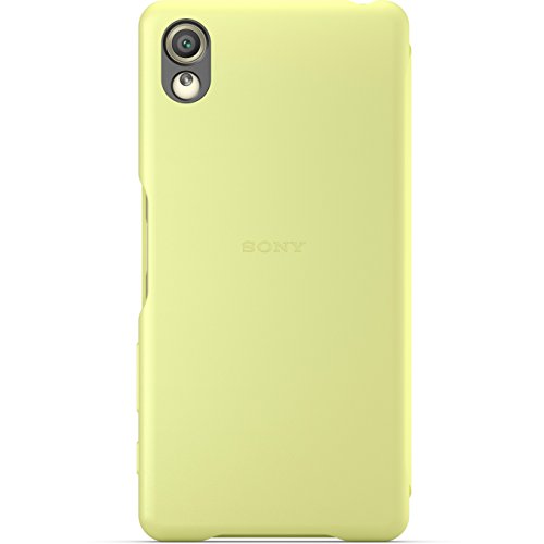 Sony Mobile Smartphone-Flipcover SCR52 HÃ¼lle fÃ¼r Xperia X - GrÃ¼ngold