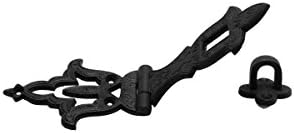 Decorative Hasp Black Wrought Iron 2 3/4'' H X 8 1/4'' W | Renovator's Supply by Renovator's Supply