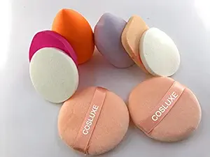 Cosluxe Professional 8 in 1 Makeup Sponge Multicolour ,Cotton Pad Applicator Foundation Makeup Blender Powder Buff Sponge Cosmetic Puff Womens & Girls Cosmetic Makeup Beauty (Pack of 2)