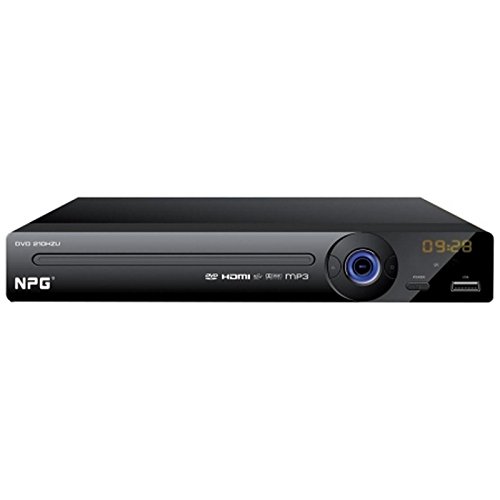 Npg Tech DVD 210 HZU - Reproductor de DVD (MPEG4, HDMI, SCART, USB), negro