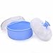 Malloom® Baby Soft Face Body Cosmetic Powder Puff Sponge Box Case Container (Blue)