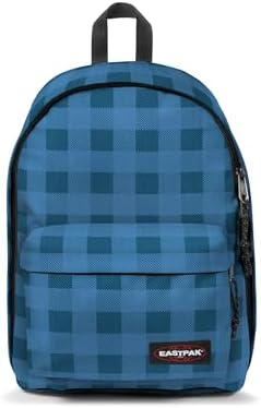 Eastpak Out of Office Zaino 27L (44 x 29,5 x 22 cm), scomparto laptop 13–15”, zaino scuola e lavoro resistente e idrorepellente con spallacci imbottiti - CHECKER BLUE