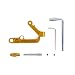 Produktbild Anbee® CNC-Aluminium iPhone / iPad Holder Monitor Halterung Rahmen für DJI Phantom 3 und Inspire 1 Sender (Goldene)
