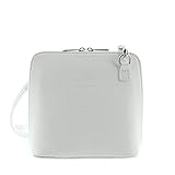 PERFEKTER KOMFORT: Der aus echtem Leder gefertigte verstellbare Schultergurt der Ledertasche verspricht einen angenehmen Tragekomfort über der Schulter als Schultertasche oder wenn dieser abgenommen wird in der Hand als Handtasche Abendtasche oder Clutch für Damen. Diese Damentasche aus feinem Rindsleder hat ein großes geteiltes Hauptfach sowie ein Reißverschluss Fach auf der Rückseite außen. Diese Damentasche wird mit einem Reißverschluss geschlossen