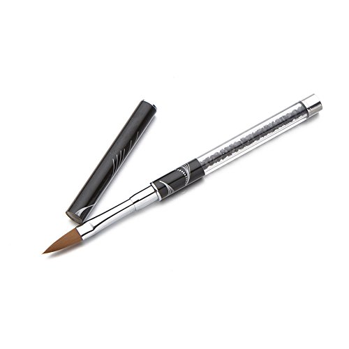 Nagelpinsel Nylon UV Gel Pinsel Malerei Zeichnung Bürste Nail Art Black 12#