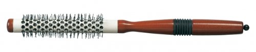 Comair - Palisander Holzbürste Ceramic 16/28 mm Rundbürste mit Nylonborsten