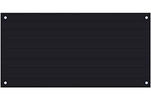 vidaXL Protector Salpicaduras Cocina Vidrio Templado Negro 100x50cm Protección Herramientas Accesorios Protección Grasa al Cocinar Fiable Práctico