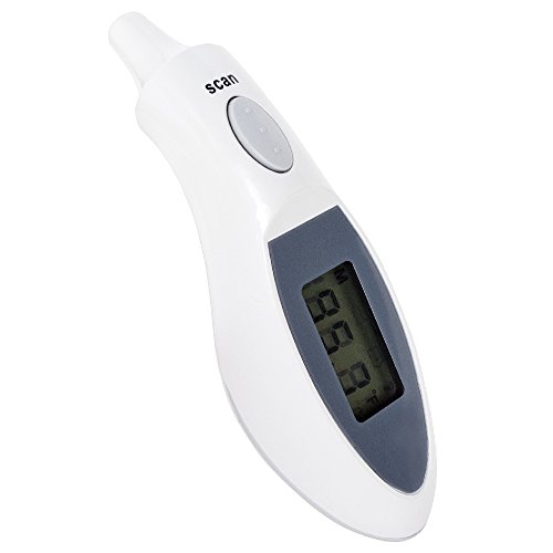 DLAND 1 second Ear Thermometer Infrared Non-contact Digital Electronic Thermometer With High Accuracy and Superior Quality for Baby Kids Children Adults&the aged