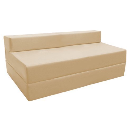 Double Fold Out Water Resistant Z Bed Sofa COVER ONLY in Stone