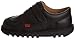 Kickers Kick Lo Velcro I Core (Infants) - Black Leather Kids Shoes