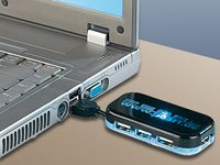 PEARL High-Speed USB-2.0-Hub mit 4 Ports - 3