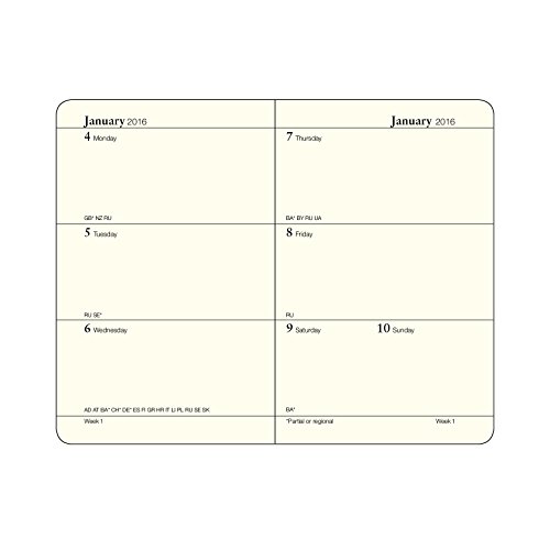 LEUCHTTURM1917 347280 Weekly Planner Mini (A7) 2016, Lime, English