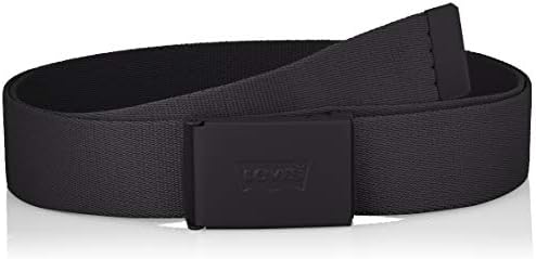 Levi's Tonal Batwing Web Belt, Cintura Uomo, Nero (Regular Black), Taglia unica