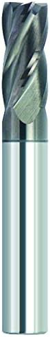 Finecut Tool FT1004364A AlTiN Coated 4-Flute .030 Corner Radius Variable Helix Performance USA Made Endmill, 1/2" DIA, 1" LOC, 1/2" SH, 3" OAL