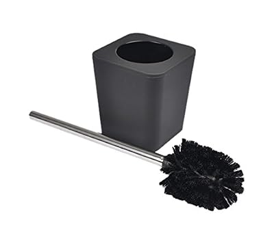 Douceur d'Intérieur 6ASB228NR Brosse WC Effet Soft Touch Noir 11,5 x 11,5 x 38,5 cm
