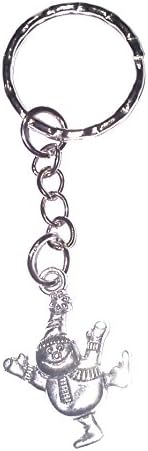 Silver Plated & Enamel Christmas Keyring by Juicy Jewellery