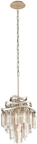 Corbett 28573914 Corbett Three Light Tranquility Silver Leaf Down Pendant - 782042813854 by Corbett