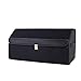 Produktbild Wuxingqing Car Boot Organizer Luxuxauto ZUSAMMENKLAPPBARE Faltbare Speicher Box, PU-Leder-wasserdichte Auto-Stiefel-Organisator Mutil Farben (Color : Black)