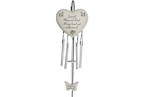 DAVID FISCHHOFF SPECIAL HEART WIND CHIME MEMORIAL / GRAVESIDE TRIBUTE FAMILY & FRIENDS (Mum & Dad)