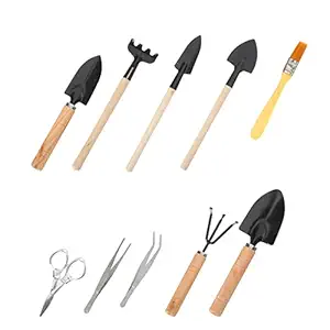 DOITOOL 10 Pcs Mini Gardening Planting Tools Mini Potted Tools Kit Succulent Plants Planting Tools Plant Care Kit Flower Cultivating Tools