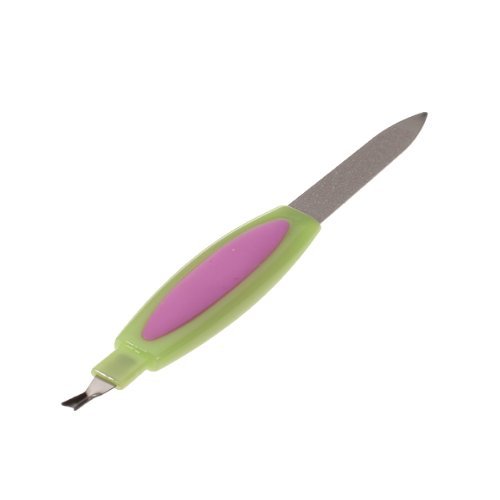 ma-on Multifunktions doppelseitig Nagel Fußnägel Datei Cuticle Trimmer Maniküre Werkzeug (zufällige Farbe) - 3