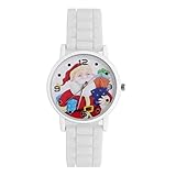Swiftswan Festival Weihnachten Uhr Kinder niedlich Silikagel Band Strap Quarz Armbanduhr Jungen Mädchen Wunderbare Geschenk Uhr