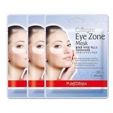 PUREDERM Collagen Eye Zone Mask Pad Patches - Wrinkle Care, Dark Circles Whitening (3 Pack (90 Sheet))