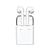 Produktbild Fulltime® TWS V4.1 Bluetooth Zwillinge In-Ohr Ohrhörer mit Silikagel-Befestigung Flossen für iPhones, Samsung Android Smartphones, kommen mit intelligenter drahtloser aufladenkasten, A2DP / AVRCP, Kleinpaket (weiß)