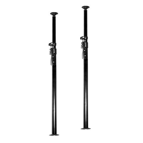 PIXAPRO® 215-380cm Top Quality Metal Strobe Heavy Duty Studio Autopole Set of 2 Black Finish Support System Background *Fast Delivery *UK Stock *VAT Registered