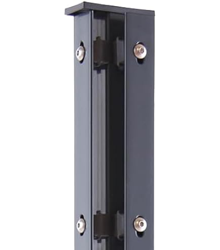 Alberts Zaunpfosten Für Doppelstabmattenzaun - Feuerverzinkt & Grün Beschichtet, 1500 Mm, Inkl. Klemmlasche