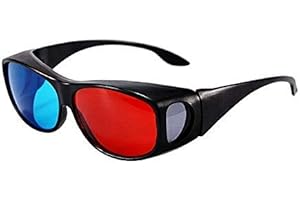 KIRALOVE Occhiali anaglifici - visione 3d - altissima qualita - tv - film - giochi - unisex - uomo - donna - immagini