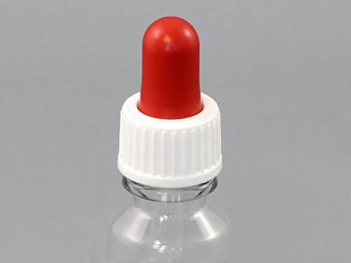 5 x 20 ml Pipettenflaschen (PET) mit Glaspipette, Plastikflaschen mit Tropfpipette zur Dosierung von Flüssigkeiten, Augentropfen, E-Liquids, Aromen, Essenzen, Ölen, Kunststoffflaschen transparent, inkl. 5 Beschriftungsetiketten - 3