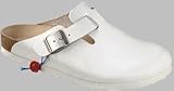 Material: Naturleder BIRKENSTOCK Boston Wei Antistatik Naturleder, Weiß, 36 EU