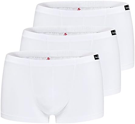 Sbra Mens Silk Underwear Sexy Shorts 3 Pack (X-Large, White)