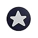 Lorena Canals Knob Star (Navy/White, Pack of 6)
