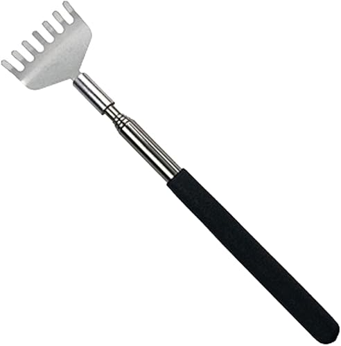 Rascador de Espalda, Rascador Telescópico de 20 a 68 cm, Herramienta Masajeadora de Acero Inoxidable para Casa, Viaje y Ofici