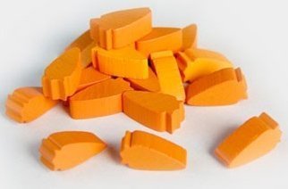 Mayday Games Carrot / Veggie - Wooden Token Set - 10 Pieces