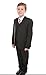 Boys Suit Black Pinstripe Jasper 9y