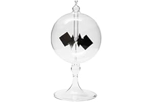 Lrtzizy Solaire Crookes RadiomèTre en Verre Moulin à Vent Jouet à la Main pour Partie DéCoration de la Maison Transparent