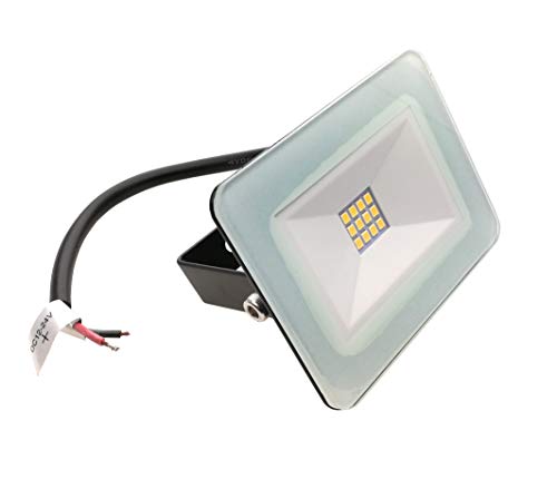 Trango 12 Volt a 24 Volt DC 10 Watt LED Proiettore / Faretto / Faretto / Proiettore TGIP65-106DC per Camion / Caravan / Auto / Barca / Dolly IP65 Daylight bianco 6000 Kelvin