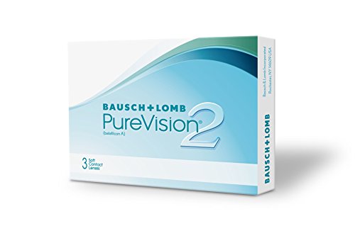 Bausch & Lomb - PureVision 2 - Lentes de Contacto Mensuales - Pack de 3
