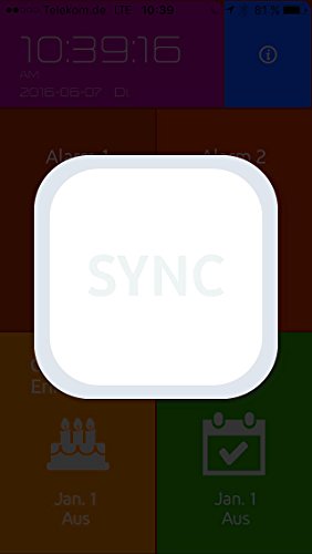 infactory LCD-Wecker, zwei Weckzeiten, Programmierung per iOS & Android App - 4