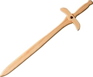 Spada Giocattolo In Legno Naturale Per Bambini - 52 Cm - Cavaliere Medievale