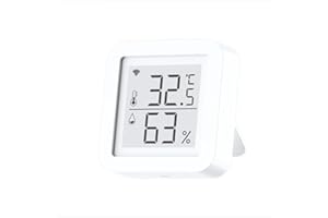 Yueyang Sensore di temperatura e umidità Tuya WIFI Smart Home Indoor Intelligent Linkage Sensore di temperatura e umidità anomalo(wifi- white)