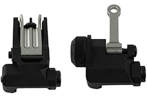 TACTICAL AREA Taktisches KAC 300M Klappvisier, Visier, faltbares Visierset aus Eisen für MK18, geeignet für 20 mm Picatinny-Schiene