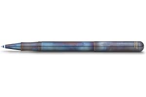 ‎KAWECO Kaweco Liliput Cap Ballpoint Pen Fireblue I Exclusive Ballpoint Pen for Standard D1 Refills Including Retro Metal Box I Metal Stainless Steel Ballpoint Pen 13 cm