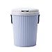 Produktbild HALORI URNS Zylindrischer Mülleimer mit Deckel, Push-On-Deckel-Design-Mülleimer für Wohnzimmer Schlafzimmer WC Badezimmer Küche (Farbe : Blau, Size : L)