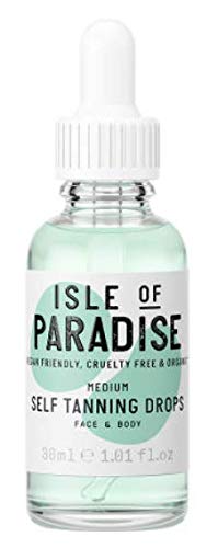 Isle of Paradise - Gotas de autoadhesión, tamaño mediano, 30 ml, cara y cuerpo